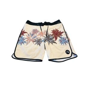 Quiksilver Highline Mens Boardshorts Swim Trunks Aloha Floral Print Size 36